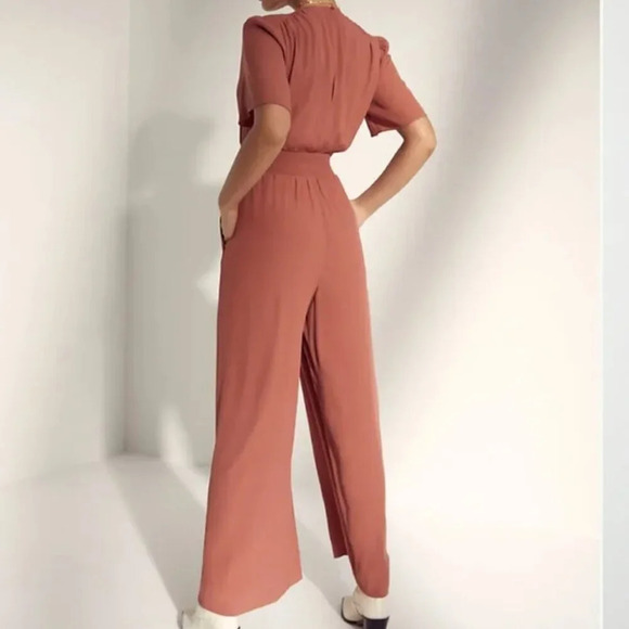 Aritzia Wilfred Illana Wide Leg Jumpsuit Size Small - Picture 3 of 12